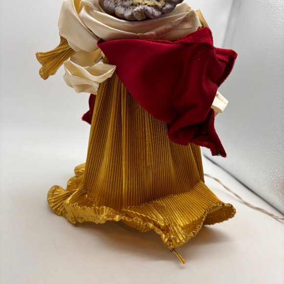 Vintage Christmas Angel Tree Topper Christmas Decor with Lights Not Working - Picture 11 of 16